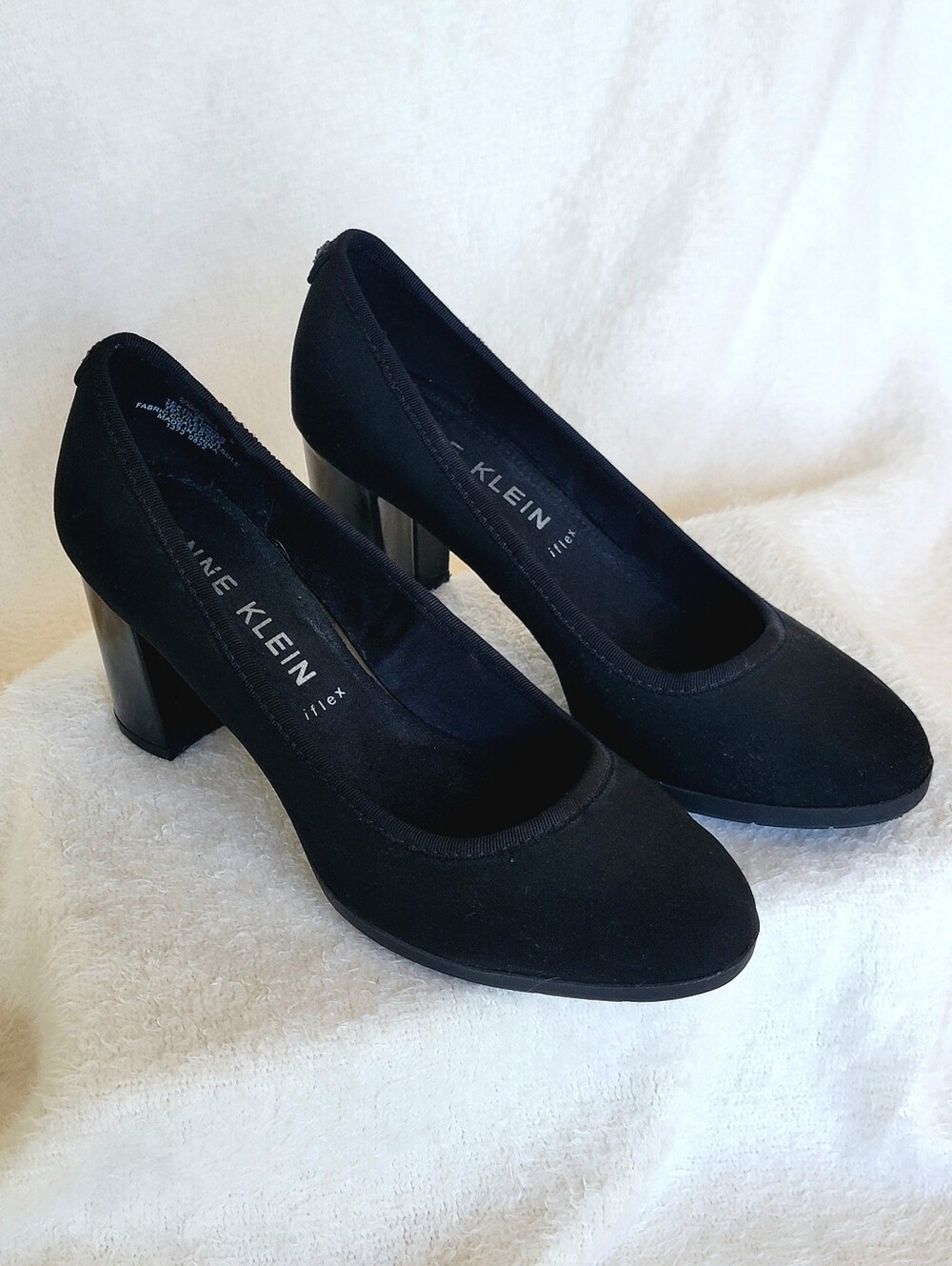 Anne Klein Carole Black Pumps | Formal Heels Size 7 - Picture 3 of 8